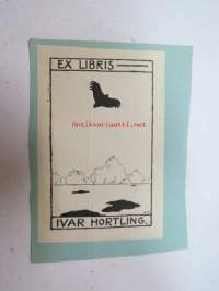 Ex Libris Ivar Hortling -kirjanomistajamerkki