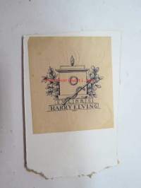 Ex Libris Harry Elfving -kirjanomistajamerkki