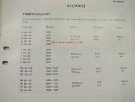 Volvo 86-serien Specifikationer -tekniset tiedot