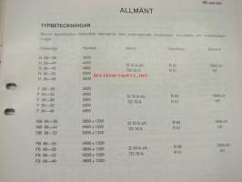 Volvo 86-serien Specifikationer -tekniset tiedot