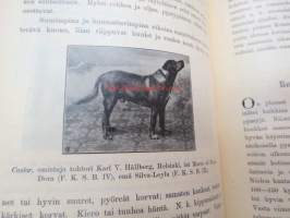 Suomen Urheilulehti 1898 - 1. vuosikerta, sidottu kirjaksi, sisällysluettelo näkyy kohteen runsaista kuvista