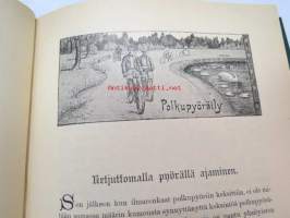 Suomen Urheilulehti 1898 - 1. vuosikerta, sidottu kirjaksi, sisällysluettelo näkyy kohteen runsaista kuvista