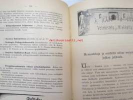 Suomen Urheilulehti 1898 - 1. vuosikerta, sidottu kirjaksi, sisällysluettelo näkyy kohteen runsaista kuvista