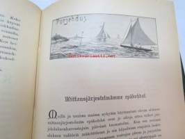 Suomen Urheilulehti 1898 - 1. vuosikerta, sidottu kirjaksi, sisällysluettelo näkyy kohteen runsaista kuvista