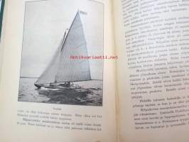 Suomen Urheilulehti 1898 - 1. vuosikerta, sidottu kirjaksi, sisällysluettelo näkyy kohteen runsaista kuvista