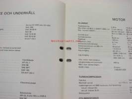 Volvo N 84, F 84, F 85 Specifikationer -tekniset tiedot