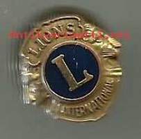 Lions Club International  - pinssi rintamerkki