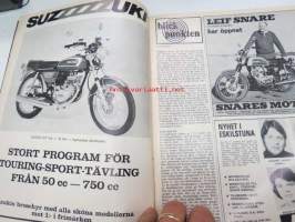 MC-Nytt 1974 nr 5 maj, Triumph story, Vad är svemo?, 55 000 kilometer med Honda CB 750, Agostini bevisade sin storhet, etc.