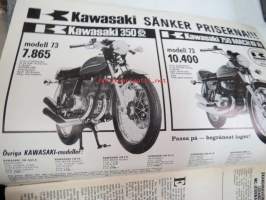 MC-Nytt 1973 nr 10 oktober, Frågor från MC-nytt och svar från Yamaha, Mannen som var mr. Triumph, Triumph Hurricane, Formula 750, etc.