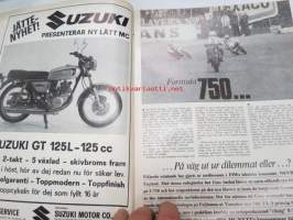 MC-Nytt 1973 nr 10 oktober, Frågor från MC-nytt och svar från Yamaha, Mannen som var mr. Triumph, Triumph Hurricane, Formula 750, etc.