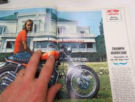 MC-Nytt 1973 nr 10 oktober, Frågor från MC-nytt och svar från Yamaha, Mannen som var mr. Triumph, Triumph Hurricane, Formula 750, etc.