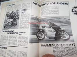MC-Nytt 1973 nr 10 oktober, Frågor från MC-nytt och svar från Yamaha, Mannen som var mr. Triumph, Triumph Hurricane, Formula 750, etc.