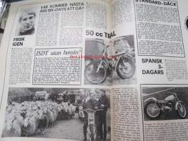 MC-Nytt 1973 nr 10 oktober, Frågor från MC-nytt och svar från Yamaha, Mannen som var mr. Triumph, Triumph Hurricane, Formula 750, etc.