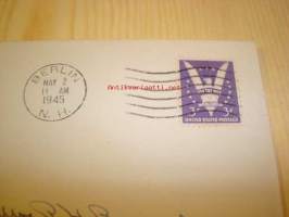 WWII, 2. maailmansota, The Fall of the Reich Capital Berlin captured by the Russians, 1945, USA, ensipäiväkuori, FDC, harvinainen.