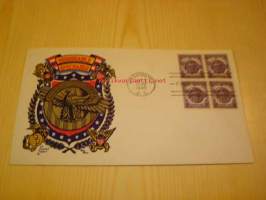 WWII Honorable Discharge, 2. maailmansota veteraanit, 1946, USA, ensipäiväkuori, FDC.