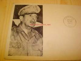 WWII, 2. maailmansota, Kenraali MacArthur 1943, USA, ensipäiväkuori, FDC, Overrun Country, miehitetyt valtiot, Puola.