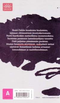 Rakkaani, kyyhkyläiseni, 2005.  Jännityskertomuksia.Roald Dahl on persoonallinen kauhukertomusten tekijä, loistava tyylitaituri ja älykäs keksijä. Hänen