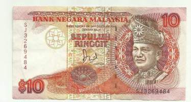 Malesia  5  Ringgit 1989  -   seteli  turvalanka / Malesia on valtio Kaakkois-Aasiassa. Sen pääkaupunki on Kuala Lumpur. Malesian väkiluku on noin