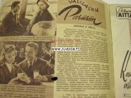 Elokuva-Aitta 1956 nr 14 (Kannessa Kosti Klemelä) Takakannessa genevieve Page.