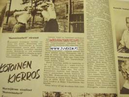 Elokuva-Aitta 1956 nr 14 (Kannessa Kosti Klemelä) Takakannessa genevieve Page.