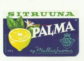 Sitruuna Palma   -  juomaetiketti
