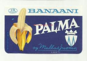 Banaani Palma   -  juomaetiketti