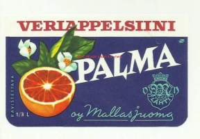 Veriappelsiini Palma   -  juomaetiketti