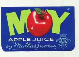 Moy Apple Juice  -  juomaetiketti