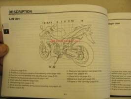 Yamaha YZF-R1vm. 2004  owner´s manual käyttöohjekirja