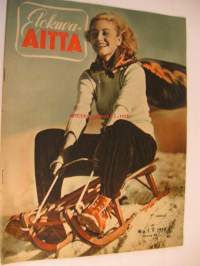 Elokuva-Aitta 1950 nr 1, Kansikuvassa Anouk, Ritva Arvelo, Matti Ranin, Sininen laguuni, Al Jolson, Marion Allén, Tarmo Manni, Tähtikuvasto -kuvia,