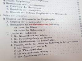 Die Gallwespen (Cynipiden) Mitteleuropas, insbesondere Deutschlands -hyönteiskirja, kuvataulut tallella
