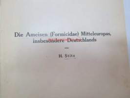 Die Ameisen (Formicidiae) Mitteleuropas, insbesondere Deutschlands -hyönteiskirja, kuvataulut tallella