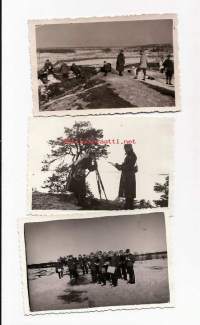 Maastoharjoitus  - valokuva   3 kpl / RUK:n kurssi 41 / 4.1.-28.4.1939