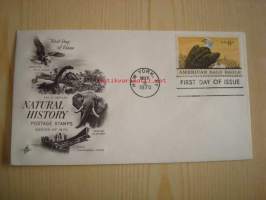 American Bald Eagle, 1970, USA, ensipäiväkuori, FDC. Katso myös muut kohteeni, mm. noin 1 200 erilaista amerikkalaista ensipäiväkuorta 1920-luvulta 2000-luvulle.