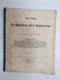 Neue Beiträge zur Kentniss der Dipteren, Fünfter Beitrag, Berlin 1857 -saksankielinen hyönteistieteellinen tutkimus -scientific publication in german