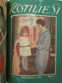 Kotiliesi 1930 -sidottu vuosikerta, katso sisältöä kuvista tarkemmin
