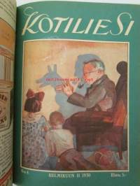 Kotiliesi 1930 -sidottu vuosikerta, katso sisältöä kuvista tarkemmin