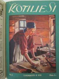 Kotiliesi 1930 -sidottu vuosikerta, katso sisältöä kuvista tarkemmin