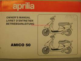 Aprilia Amico 50 owner´s manual käyttöohjekirja