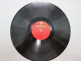 Decca SD 5221 Matti Louhivuori - Valkoinen kukka / Mua varten ei -savikiekkoäänilevy, 78 rpm record