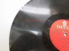 Decca SD 5221 Matti Louhivuori - Valkoinen kukka / Mua varten ei -savikiekkoäänilevy, 78 rpm record