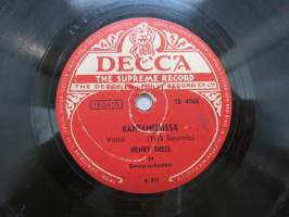 Decca SD 4006 Henry Theel - Rantamökissä / Joka päivä ja yö -savikiekkoäänilevy, 78 rpm record