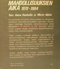 Mahdollisuuksien aika 1978-1984