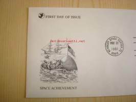 Space Achievement, Kennedy Space Center, Florida, 1981, USA, ensipäiväkuori, FDC. Katso myös muut kohteeni, mm. noin 1 200 erilaista amerikkalaista