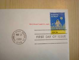Space Achievement, Kennedy Space Center, Florida, 1981, USA, ensipäiväkuori, FDC. Katso myös muut kohteeni, mm. noin 1 200 erilaista amerikkalaista
