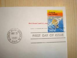 Space Achievement, Kennedy Space Center, Florida, 1981, USA, ensipäiväkuori, FDC. Katso myös muut kohteeni, mm. noin 1 200 erilaista amerikkalaista