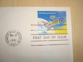 Space Achievement, Kennedy Space Center, Florida, 1981, USA, ensipäiväkuori, FDC. Katso myös muut kohteeni, mm. noin 1 200 erilaista amerikkalaista