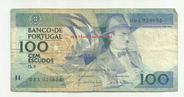 Portugal  100 Escudos 1987  seteli