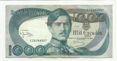 Portugal  1000  Escudos 1980  seteli