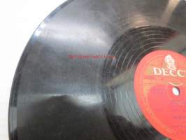 Decca SD 5173 Justeeri - tukkilaisrakkautta / Veturi-Ville -savikiekkoäänilevy, 78 rpm record